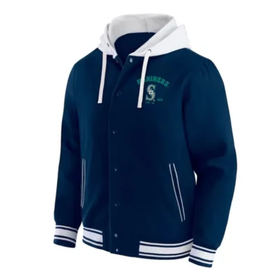 Seattle Mariners Blue Hooded Jacket
