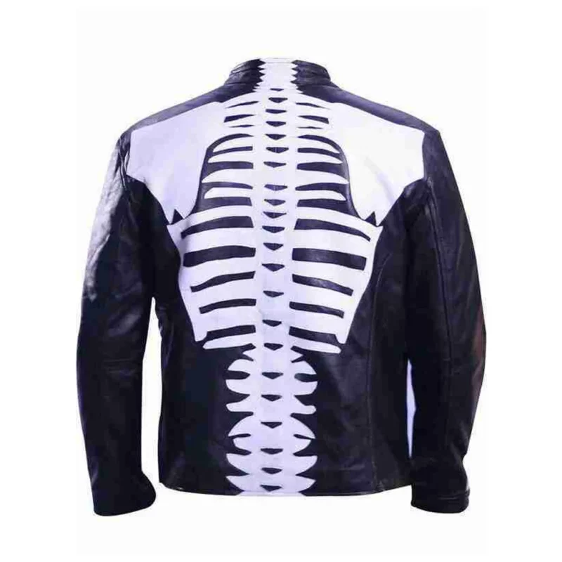 Skeleton Bones Leather Jacket