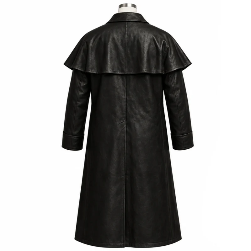 Steampunk Fisherman Halloween Cosplay Black Coat