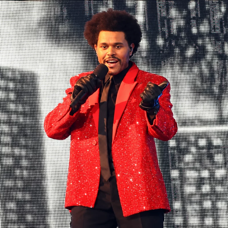 LV Halftime Show Abel Tesfaye Blazer