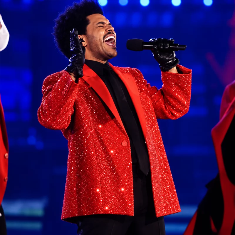 LV Halftime Show Abel Tesfaye Blazer