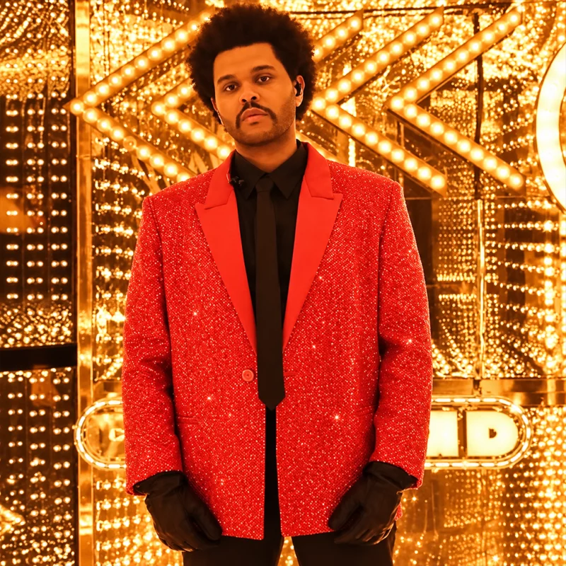LV Halftime Show Abel Tesfaye Blazer
