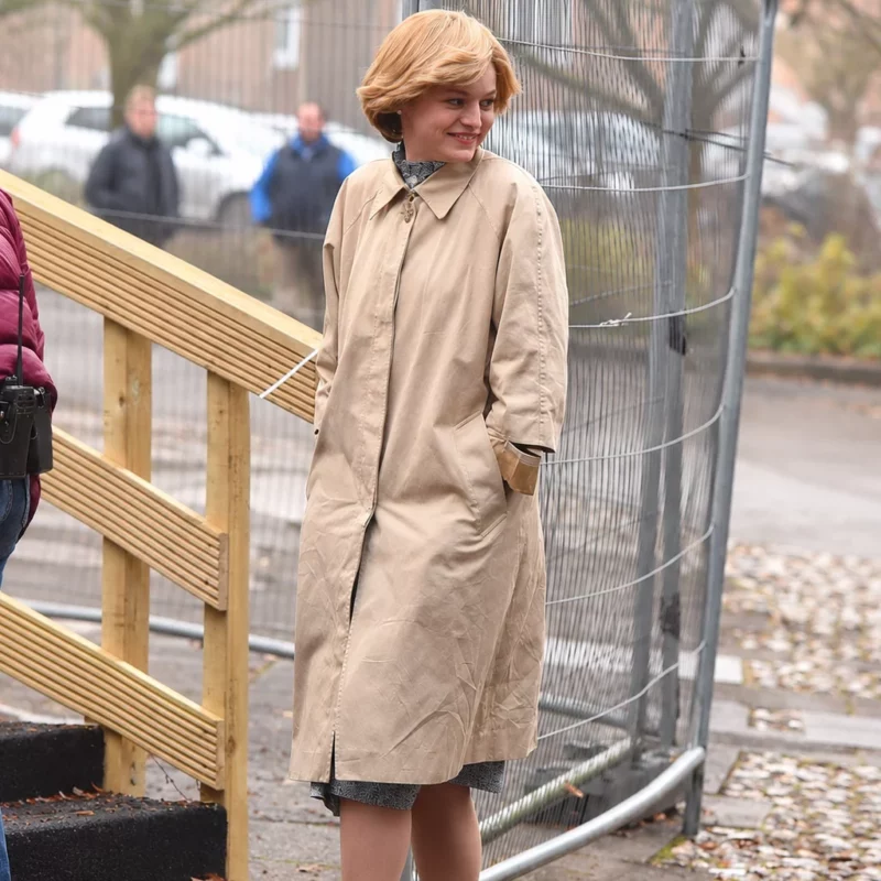 The Crown S4 Princess Diana Trench Coat