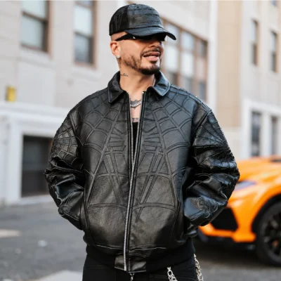 Web Leather J Balvin Jacket