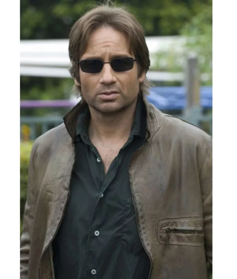 Californication Hank Moody Brown Leather Jacket