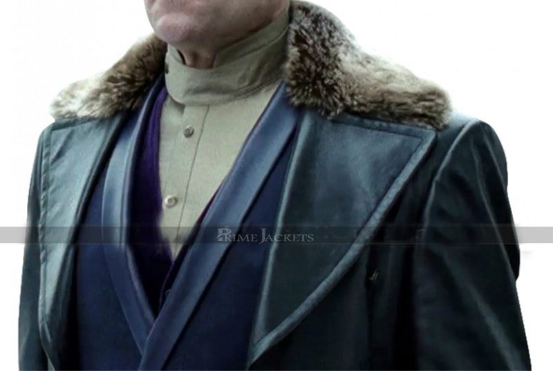 Mark Strong Shazam Fur Collar Coat