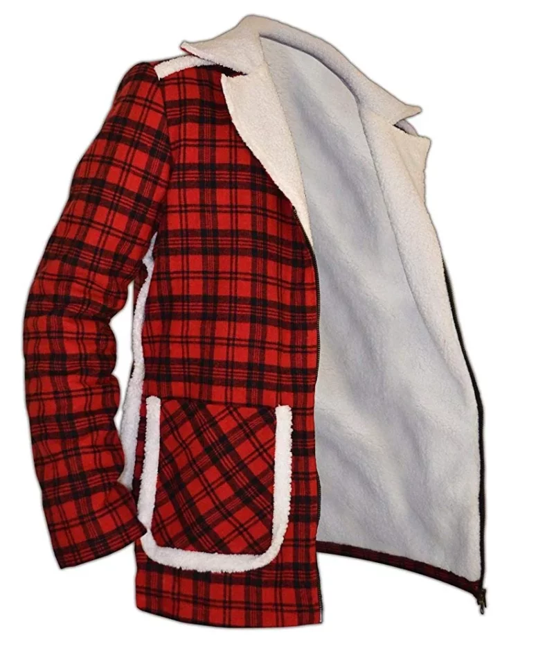Deadpool Ryan Reynolds Wade Wilson Red Shearling Jacket