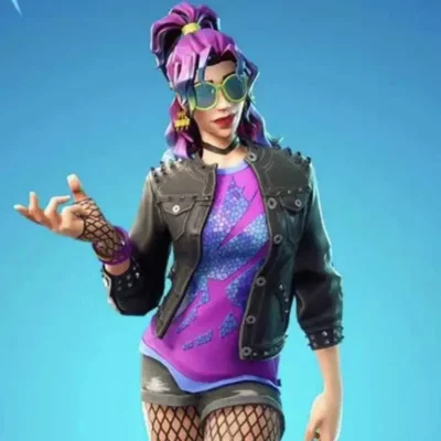 Fortnite Synth Star Leather Jacket