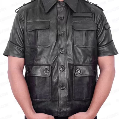 Gladiolus Amicitia Final Fantasy XV Black Leather Jacket