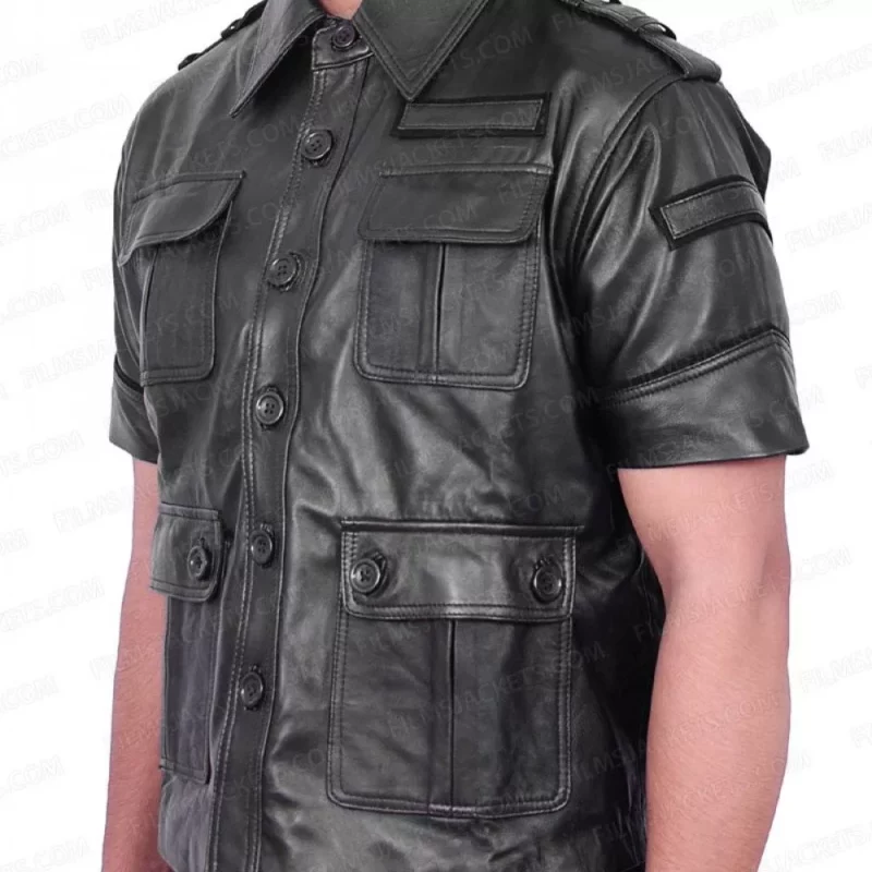 Gladiolus Amicitia Final Fantasy XV Black Leather Jacket
