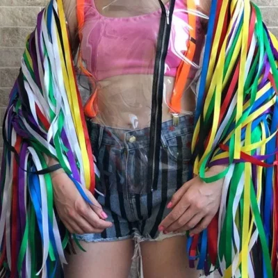 Harley Quinn Birds Of Prey Caution Tape Jacket