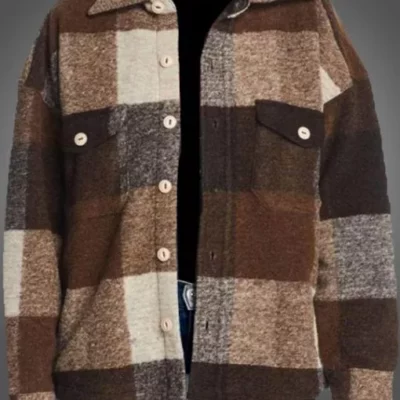 Emma Roberts Holidate Sloane Plaid Jacket