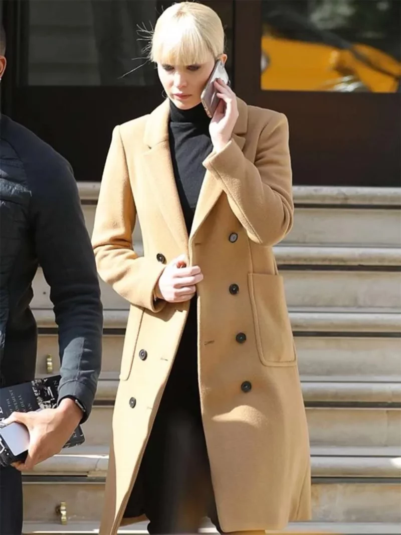 Jennifer Lawrence Red Sparrow Movie Brown Trench Coat