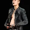 Justin Bieber Black Leather Jacket
