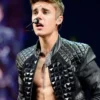 Justin Bieber Black Leather Jacket