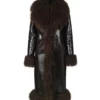 Kylie Jenner Brown Shearling Coat