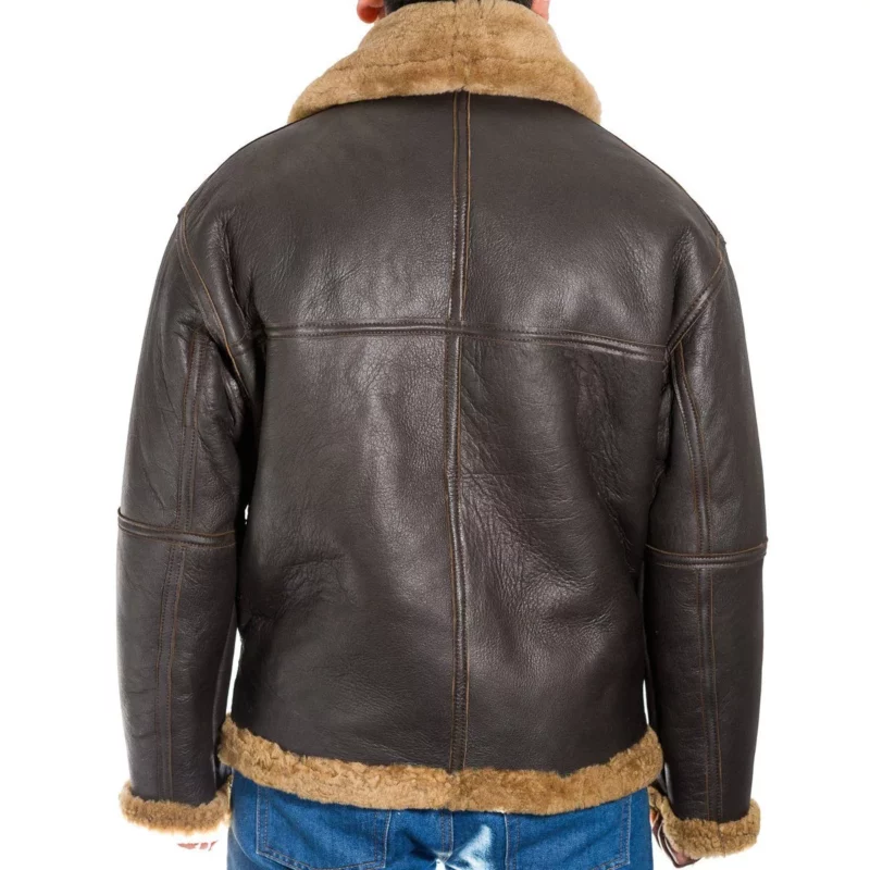 Men's Aviator Sheepskin Leather Jacket
