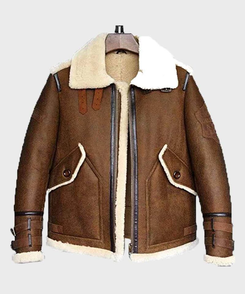 Mens Aviator Shearling Sheepskin B3 Jacket