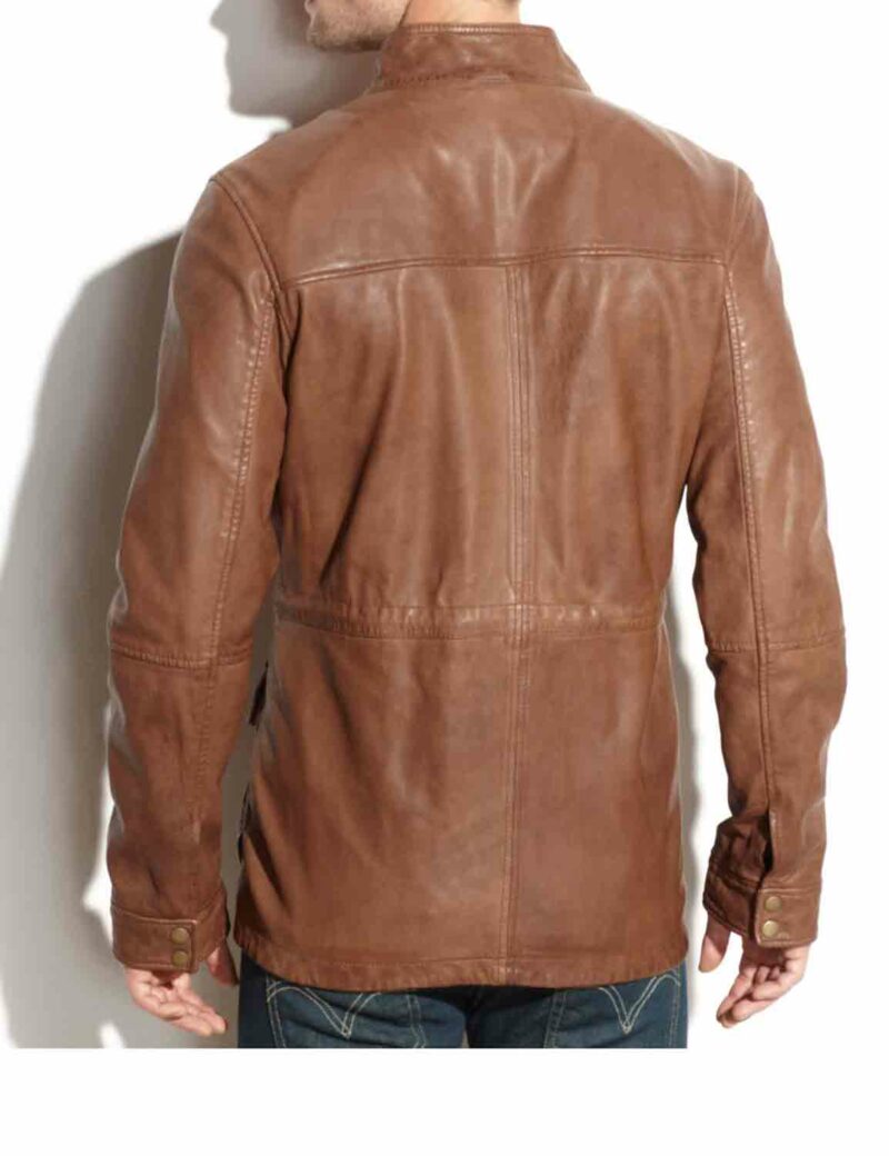 Mens Brown Vintage Leather Jacket