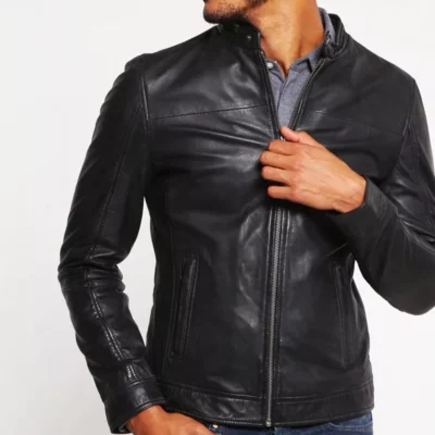 Mens Casual Leather Jacket