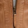 Mens Slim Fit Brown Leather Jacket