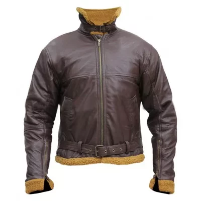 Sheepskin B3 Mens Shearling Bomber Leather Jacket