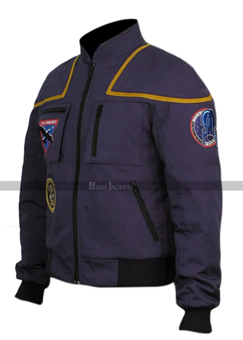 Star Scott Bakula (Jonathan Archer) Flight Blue Suit Trek Enterprise Jacket