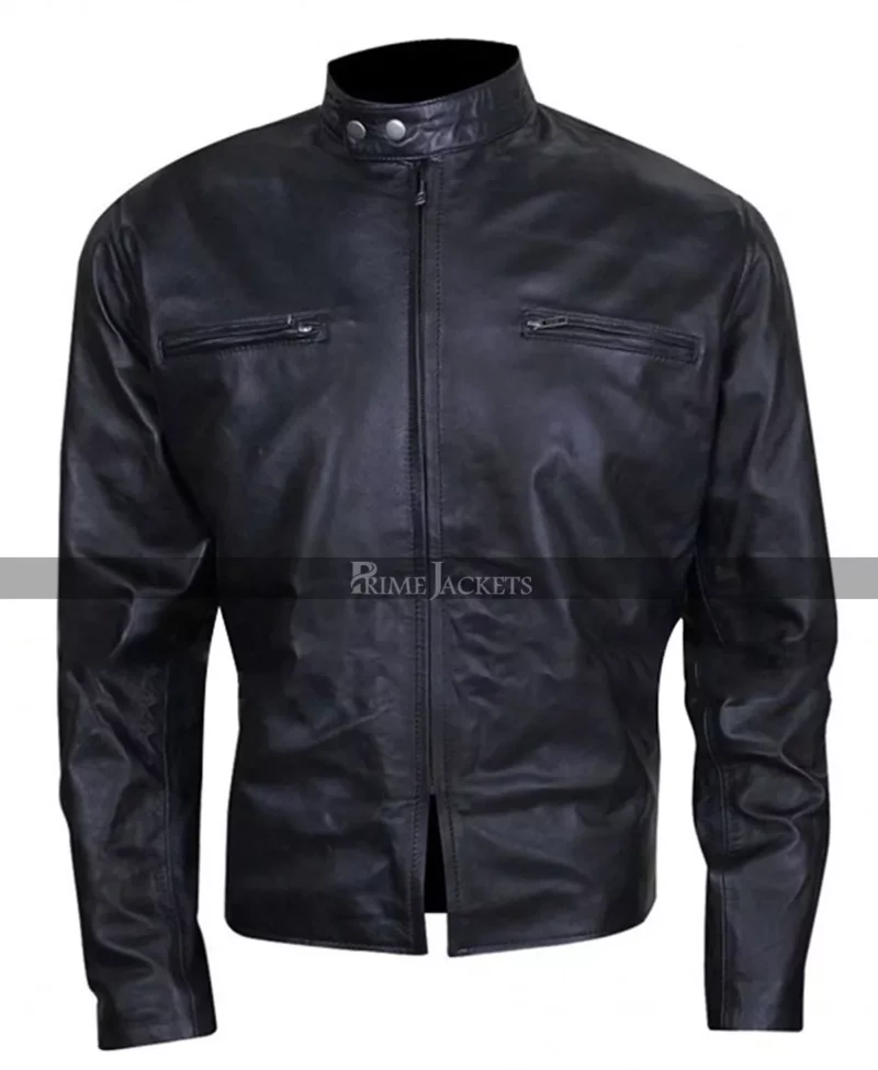 Burnt Bradley Cooper (Adam Jones) Black Leather Jacket