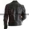 Men Slim Fit Distressed Black Biker Leather Jacket