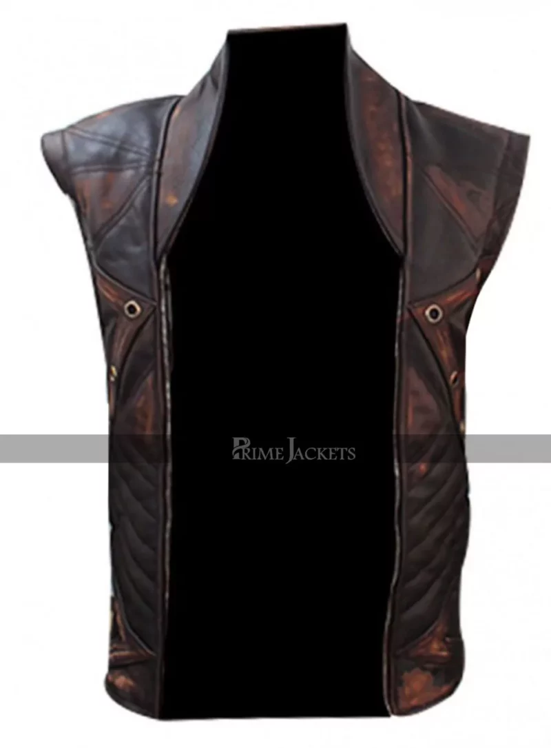 Distressed Copper Aniline Vintage Brown Classic Leather Jacket