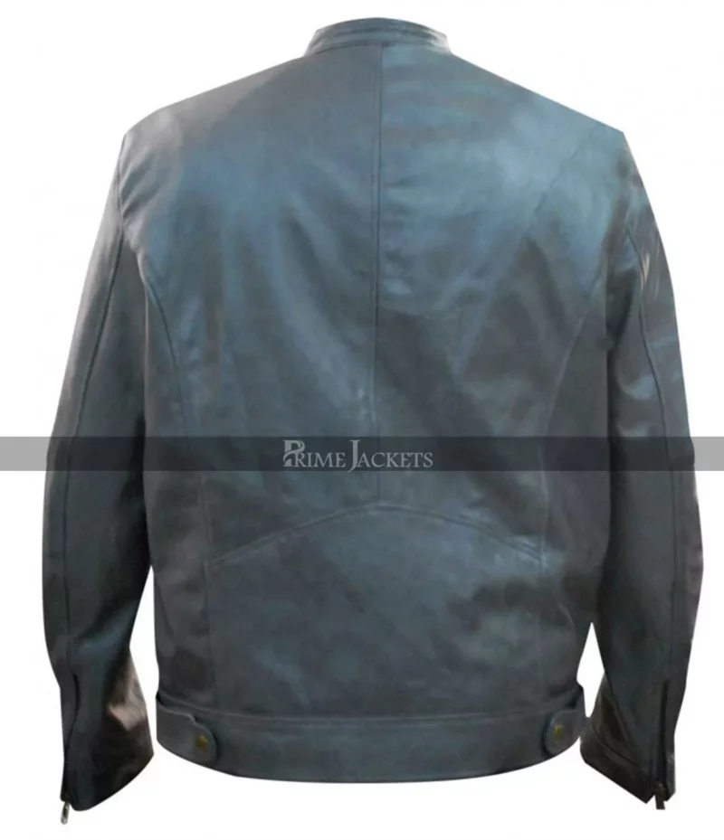 Dean Ambrose Wrestler Grey Leather Jacket