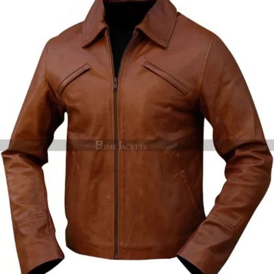 Inception Arthur Brown Leather Jacket