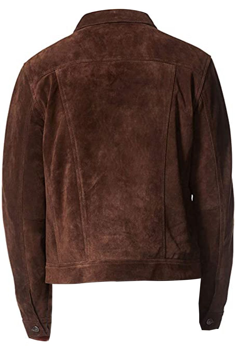 Men's Dark Brown Suede Jacket