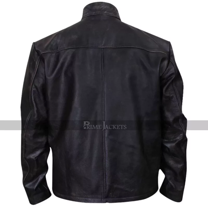 Vic Mackey Shield Michael Chiklis Black Leather Jacket