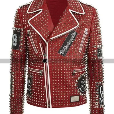 Brando Punk is Pride Studded Motorcycle Jacket