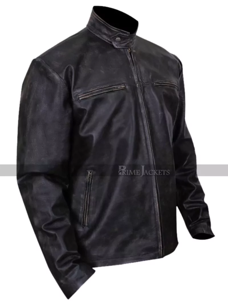 Vic Mackey Shield Michael Chiklis Black Leather Jacket