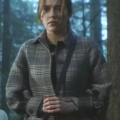 Nancy Drew Grey Plaid Coat