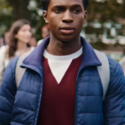 Sex Education S03 Jackson Marchetti Quilted Jacket