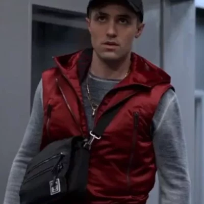 Ted Lasso Jamie Tartt Red Hooded Vest