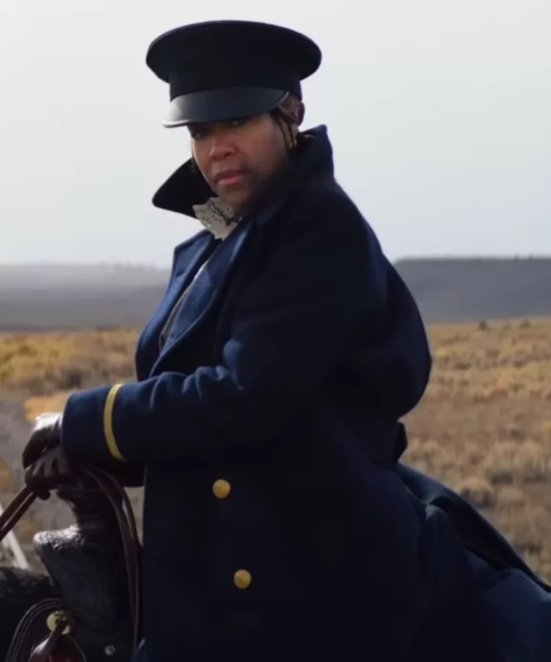 The Harder They Fall Regina King Blue Coat