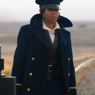 The Harder They Fall Regina King Blue Coat