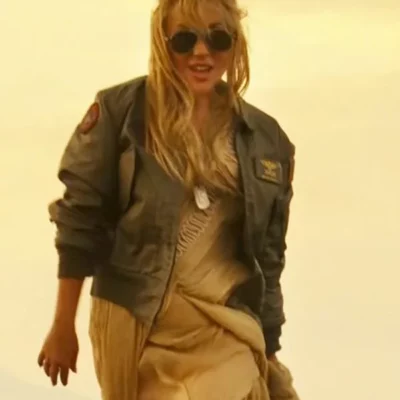 Top Green Gun Flight Lady Gaga Jacket