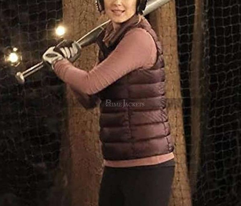 Virgin River Alexandra Breckenridge Maroon Puffer Vest