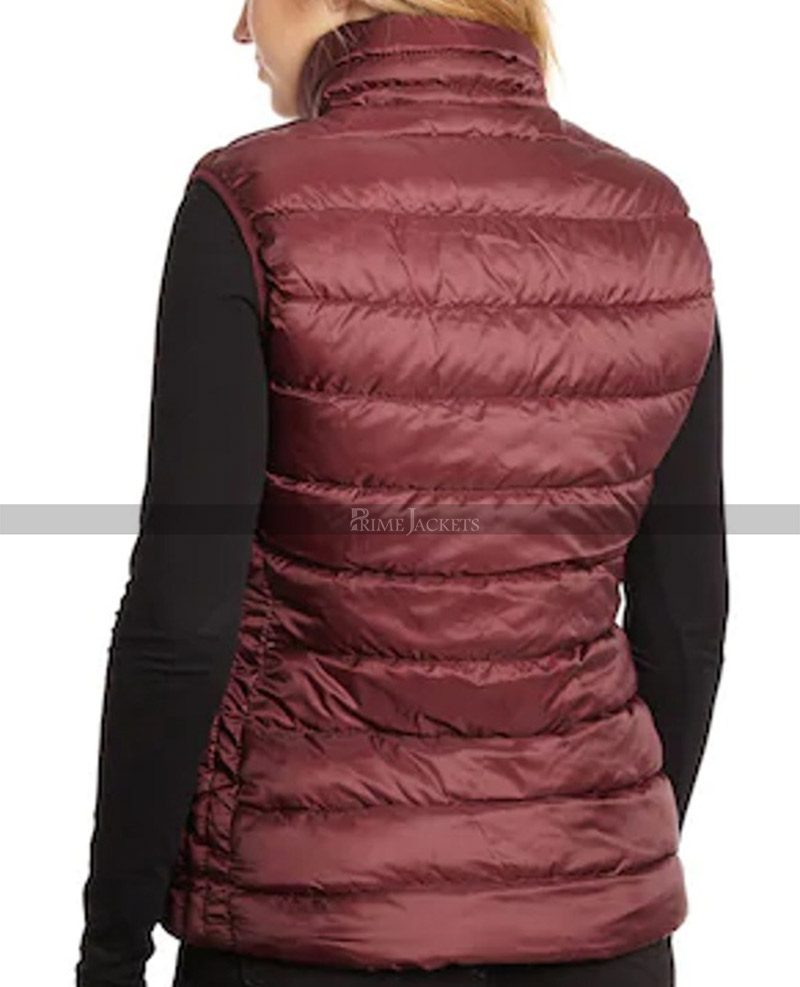 Virgin River Alexandra Breckenridge Maroon Puffer Vest