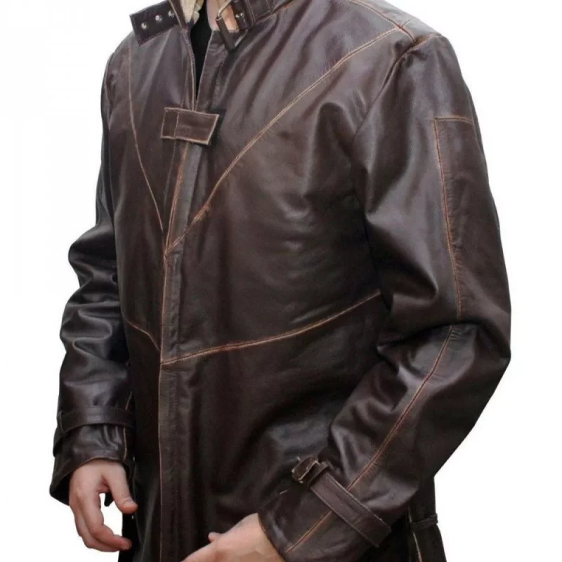 Watch Wd Aiden Dogs Pearce Trench Leather Coat