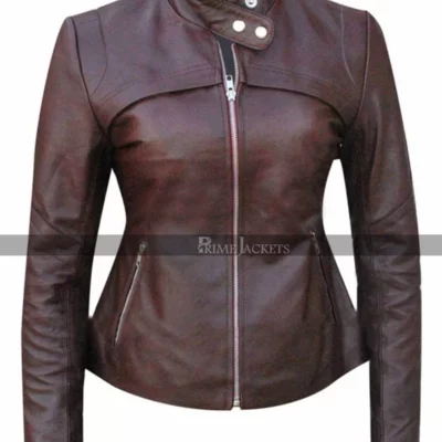 San Andreas (Blake) Alexandra Daddario Biker Leather Jacket