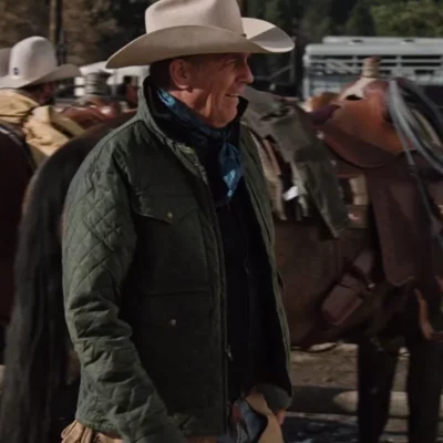 Yellowstone John Dutton Green Quilted Jacket