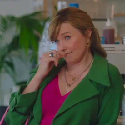 Alexa Crowe My Life Is Murder Green Coat