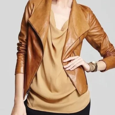 Alexandra Breckenridge Virgin River Season 4 Leather Jacket