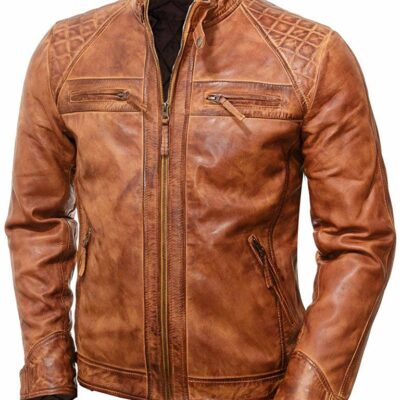 Dark Brown Quilted Jacket